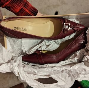Michael Kors Red Heel Buckle Size 9.5 New in Box